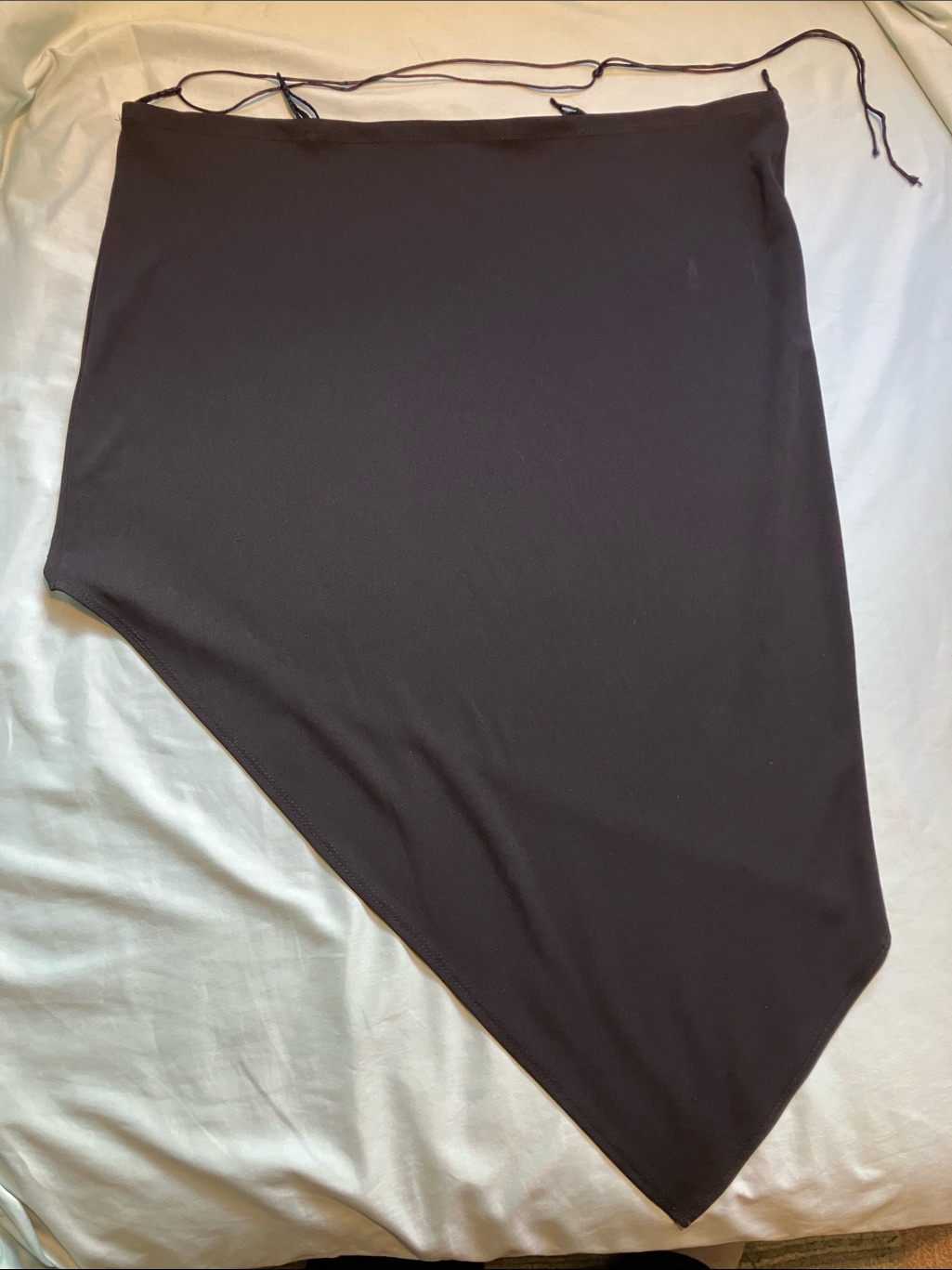 Asymmetric Black Women's Skirt - Sleek Modern Silhouette